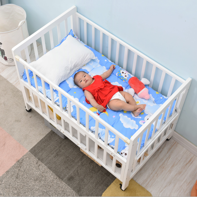 Momobebe 4 in 1 Baby Crib with Extension - 0 to 6Y (Crib + Mattress)